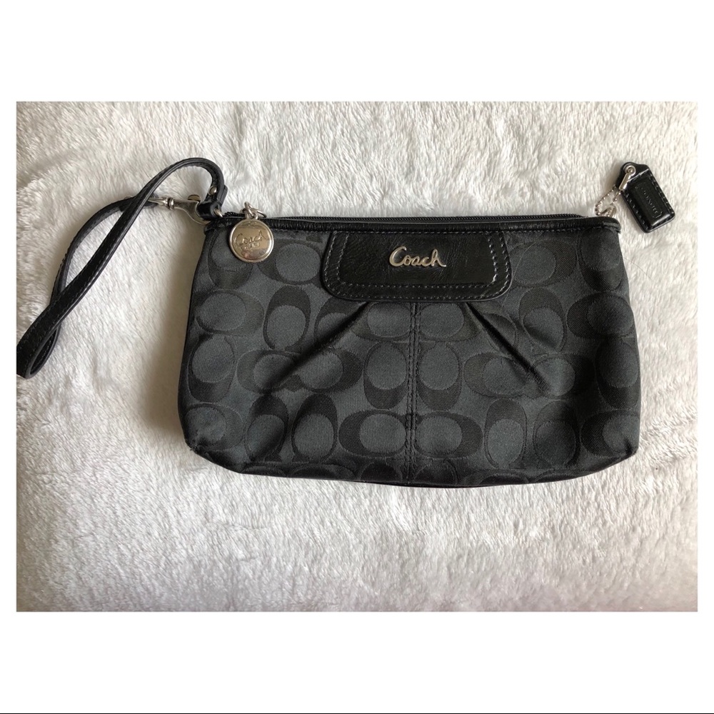 Coach Black Wristlet